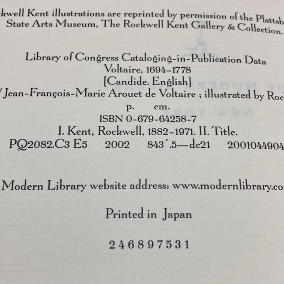 Hardcover Vintage Candide by Jean Francois Marie Arouet de Voltaire - Picture 13 of 14